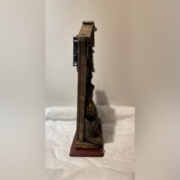 3/75$ Vintage horse Table Top clock western decor stables lantern boots wheel - Picture 6 of 8